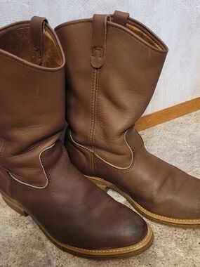 Men's Goodyear Chemicum Brown Leather  Pull-On Work Boots Sz. 9.5